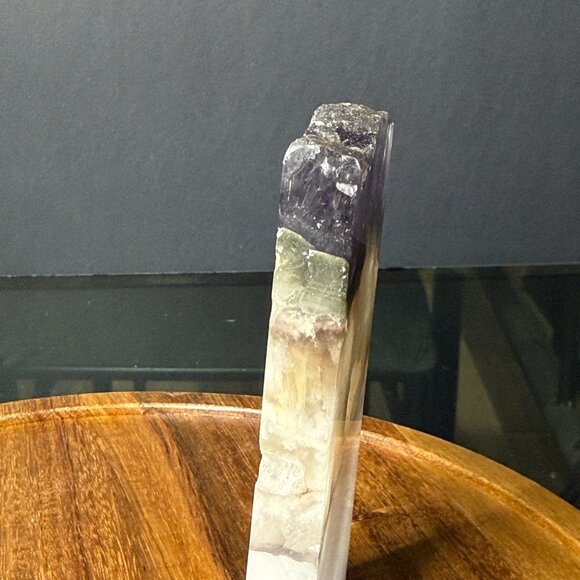 Fluorite Slab Cube Pyrite Inclusions Barite Feathered Slice Natural A - Picture 7 of 14